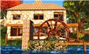 watermill painted