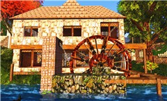watermill painted
