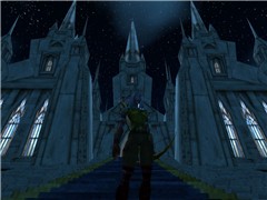 Stormwind cathedral at night
