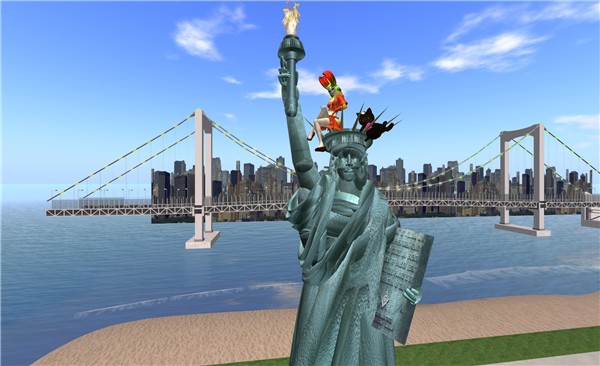 on the statue of liberty - Torley Olmstead
