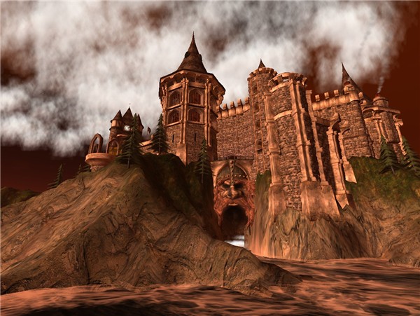 Rustica Castle: view from the beach