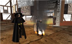 V and Yorick at the Globe - Ina Centaur