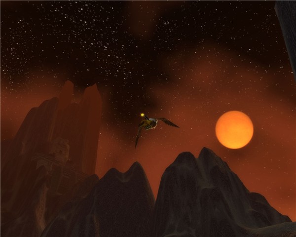 full moon on Burning steppes