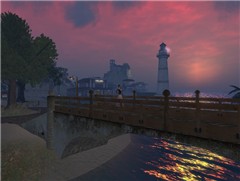 on the bridge