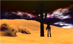 playing in the sand