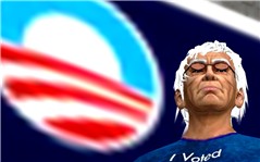 old man for obama