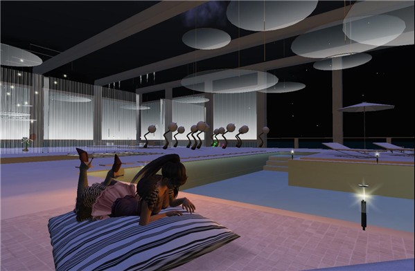 The rooftop of the new Hotel Dare - Chimera Cosmos