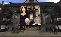 sl shakespeare company's twelfth night curtains - Ina Centaur