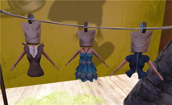 i like the paper bags on heads - Torley Olmstead