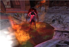 Burning outside