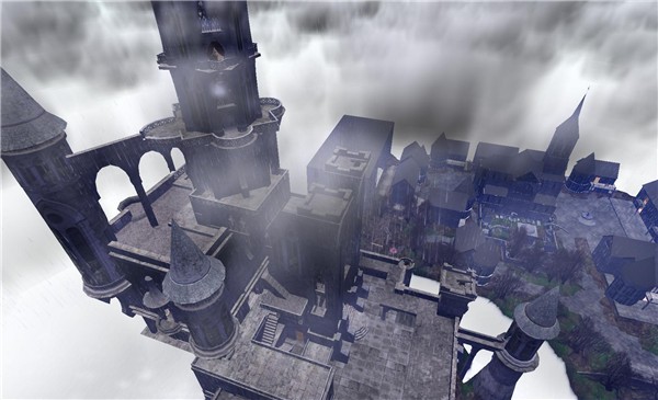 Deep mist village
