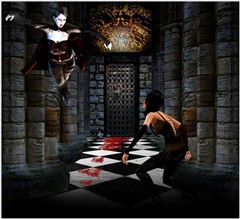 Battle with vampire