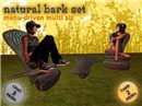 natural bark set