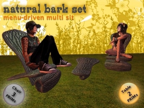 natural bark set
