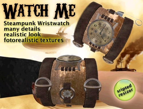 watch me - steampunk wrist watch