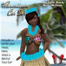 Hawaiian Lei Set - Matches Reasonable Desires Hula Girl Bikini & Grass Skirt