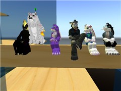 Sitting on a beam - Kittie Kline