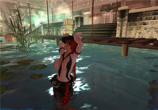 Dressed and bathing 1