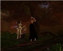 The ladies in the garden, with  a pet - Ahmad Hosho
