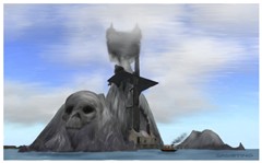 Clockspire Cove in Oil