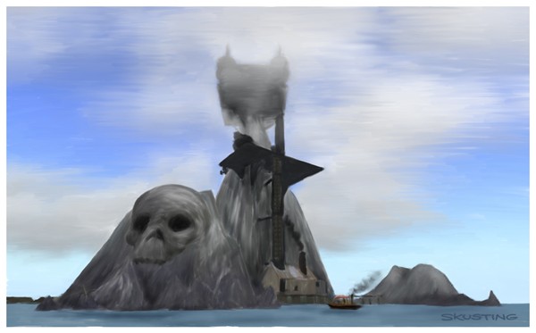 Clockspire Cove in Oil