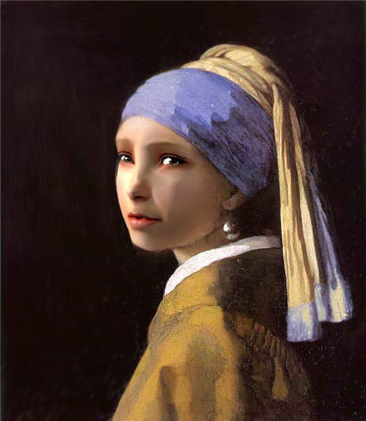 fotomontaggio_la ragazza con l'orecchino di perla ^.^