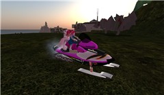 Kittie and Me on my snowmobile