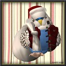 Budgerigar Santa