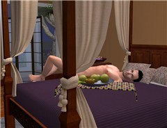 Private shoos on bed