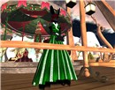 Making Dress<emerald/White>