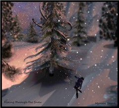 hiking through snow copy