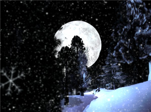 Moon and the Snowman