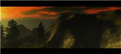 dark isle sunset