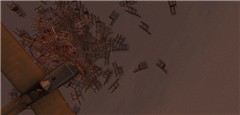 Crash into chairs!