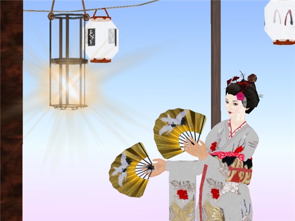 Geishas at Asagao