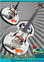 NDN Retroesque - Psycho Double Bass (White)