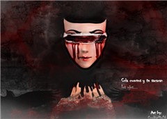 bleeding mascara