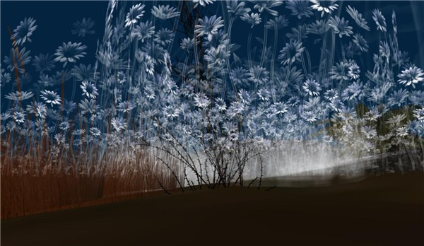 Unintended water Sim denim blue sky