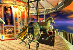 Where does a merry-go-round horse dream to gallop?
