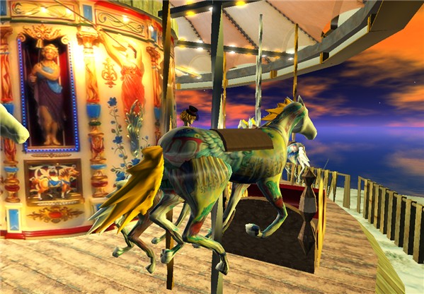 Where does a merry-go-round horse dream to gallop?