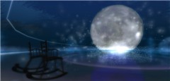 The moon under the water.