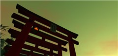 "Torii" the gate of shrine....