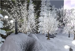 Goth winter landscape