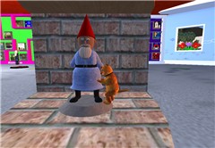 Dog humping garden dwarf