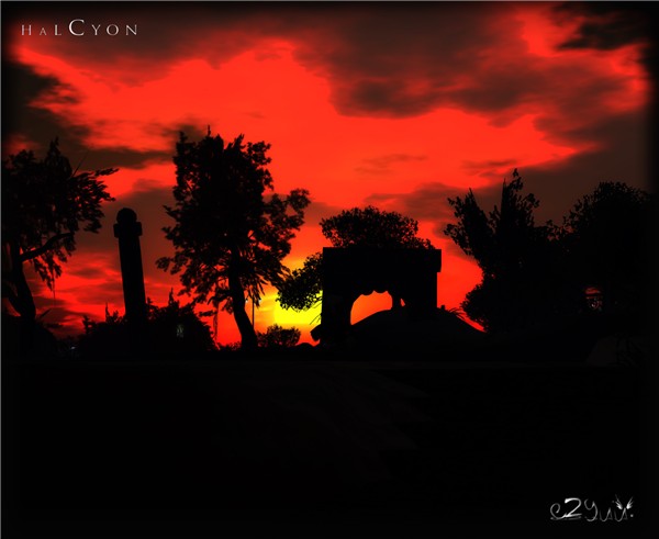 red sunset