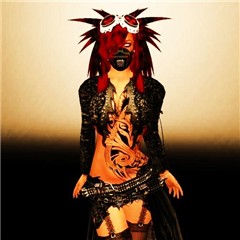 Cyber goth meets Combat Chick