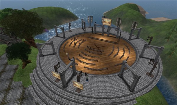 Long Shot of Faire's Pavilion
