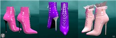 Bax Pink Patent Ankle Boots all colors