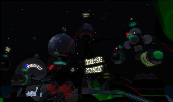 Alien Isles Hover car pick up point!