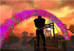 Purple rainbow